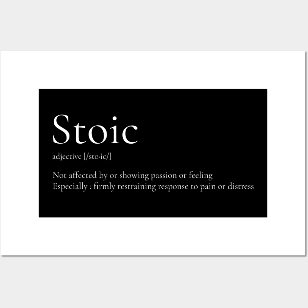 What does store stoic mean